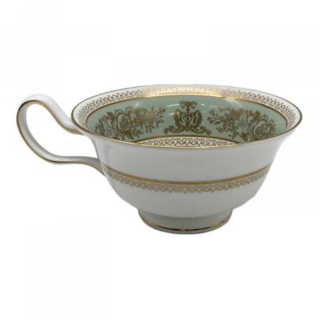 A8019【ウエッジウッド】 コロンビア セージグリーン ピオニー トリオ 黒壺 WEDGWOOD - 【黒壺美品】ウェッジウッド☆コロンビアセージグリーン