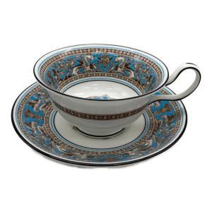 Wedgwood (ウェッジウッド) カップ&ソーサー イングランド製 フロレンティーン・ターコイズ