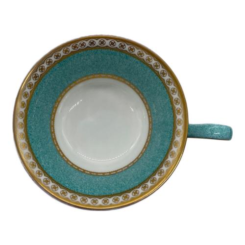 Wedgwood (ウェッジウッド) カップ&ソーサー 黒壺 ユーランダー・パウダーターコイズ