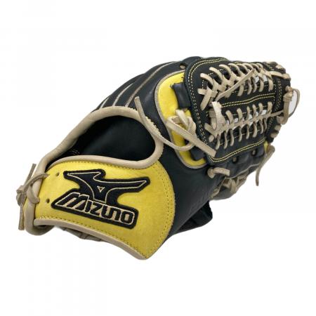 ヒーロー 野球グローブ DEH1200 黒/黄色 MIZUNO (ミズノ) ダイアモンドヒーロー グローブ ブラック×イエロー