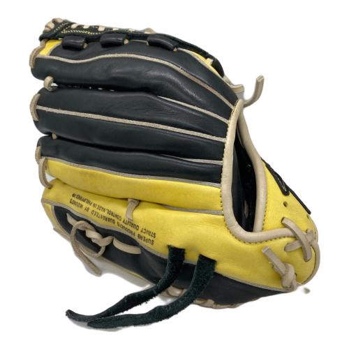 MIZUNO (ミズノ) ダイアモンドヒーロー グローブ ブラック×イエロー