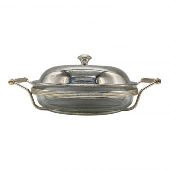 Christofle (クリストフル) 両手鍋 プレート付き