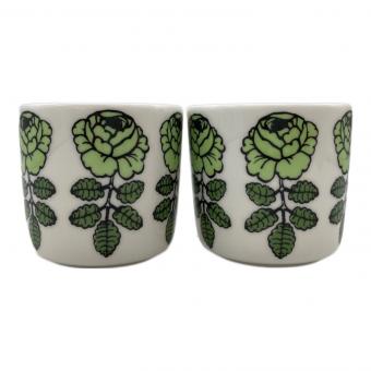 marimekko (マリメッコ) ラテマグセット グリーン Vihkiruusuヴィヒキルース
