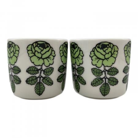 marimekko (マリメッコ) ラテマグセット グリーン Vihkiruusu
