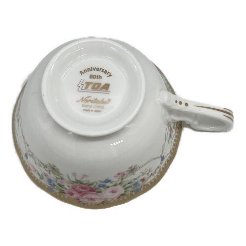 Noritake (ノリタケ) カップ&ソーサー 2Pセット 80th TOA