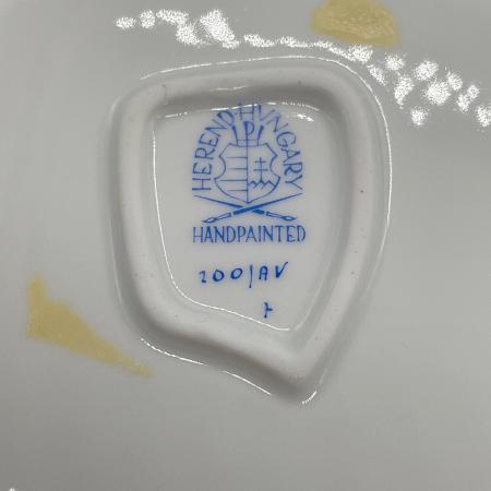 Herend (ヘレンド) ハンドル付きリーフトレイ アポニーグリーン