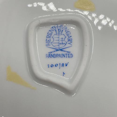 Herend (ヘレンド) ハンドル付きリーフトレイ アポニーグリーン