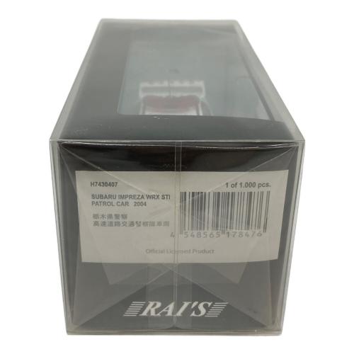 RAI'S (レイズ) スバル インプレッサ WRX STi 2004 栃木県警察高速道路交通警察隊車両  モデルカー