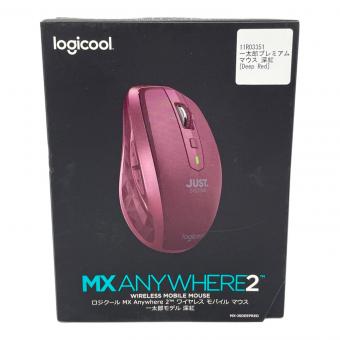 LOGICOOL (ロジクール) MX Anywhere 2 Wireless Mobile Mouse マウス MX-JSDEEPRED