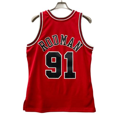 MITCHELL & NESS (ミッチェルアンドネス) バスケットボールユニフォーム RODMAN 91 メンズ SIZE M レッド