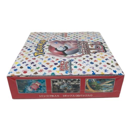 ポケモン 強化拡張パック「ポケモンカード151」1BOX ポケモンカード SV2a