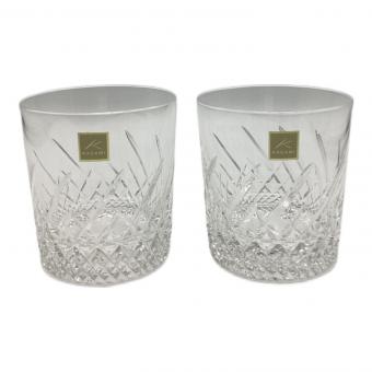 KAGAMI CRYSTAL (カガミクリスタル) 切子ペアロックグラス TPS751-2970 2Pセット