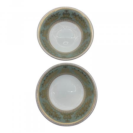 ウェッジウッド　コロンビア　セージグリーン　オーバルディッシュ　サラダボウル Wedgwood (ウェッジウッド) ボウル イングランド製【廃盤モデル