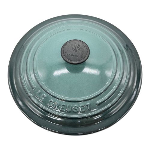 LE CREUSET (ルクルーゼ) 両手鍋 スカイブルー 22cm