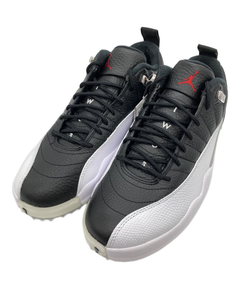 【新品未使用】Air Jordan 12 ゴルフ用 ブラック/ホワイト NIKE (ナイキ) エアジョーダン12 ロー ゴルフ ブラック×ホワイト