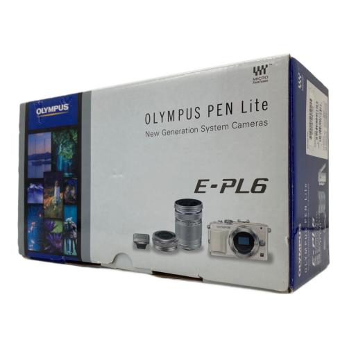 OLYMPUS (オリンパス) ミラーレス一眼カメラ E-PL6 1605万画素(有効画素) フォーサーズ 4/3型 LiveMOS 専用電池 SDカード対応 ISO100~1600 最大約8コマ/秒 1/4000~60秒 -