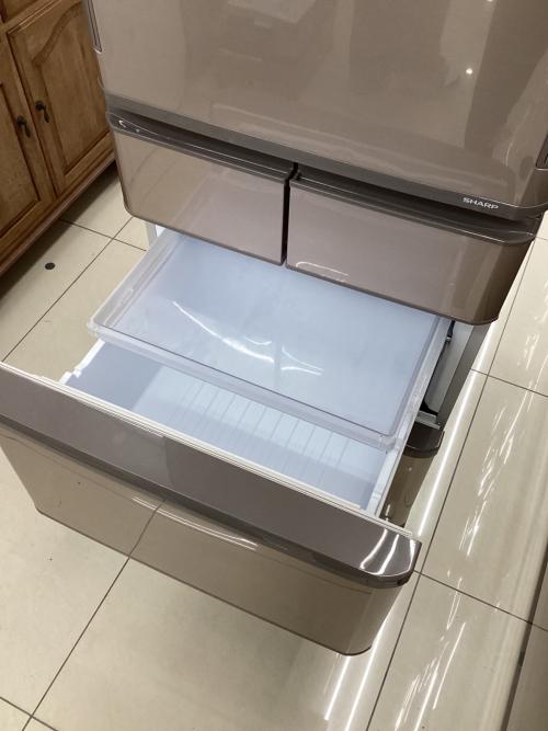 SHARP (シャープ) 5ドア冷蔵庫 SJ-X414H-T 2021年製 パーツ割れ・ヘコミ・内部シミ有 412L