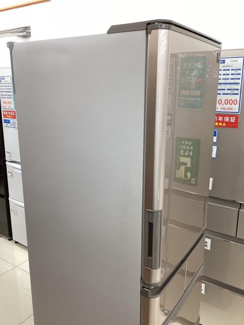 SHARP (シャープ) 5ドア冷蔵庫 SJ-X414H-T 2021年製 パーツ割れ・ヘコミ・内部シミ有 412L
