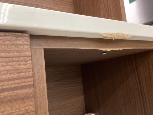 ニトリ レンジボード ブラウン 取っ手ネジ欠品有 ソレル