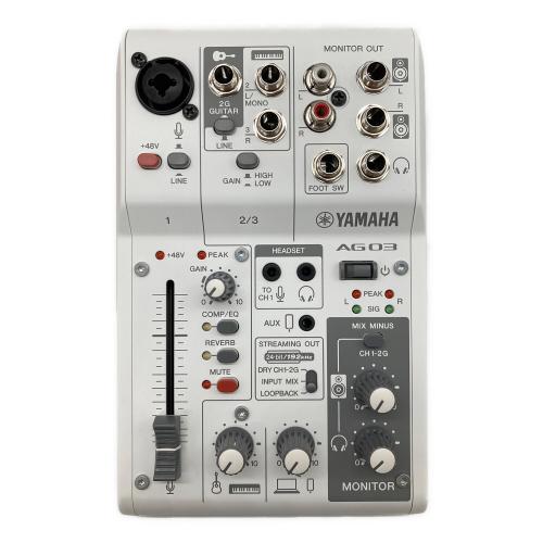 YAMAHA (ヤマハ) オーディオインターフェース AG03 MK2