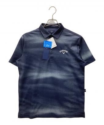 Callaway (キャロウェイ) かざあな水面プリントメッシュカノコシャツ　ゴルフウェア(トップス)