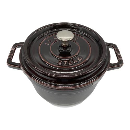 Staub (ストウブ) 両手鍋 SIZE 20cm ナス 40509-821 ピコ・ココット ラウンド