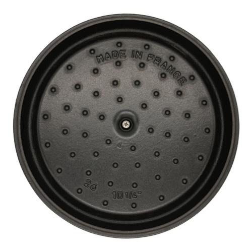 Staub (ストウブ) シャローラウンドココット SIZE 26cm ブラック 40510-607