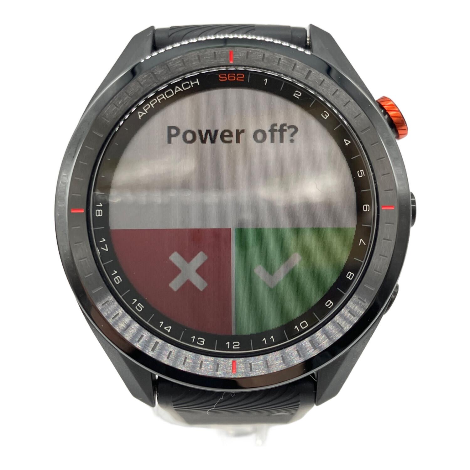 中古APPROACH S62 GPSゴルフウォッチ GARMIN (ガーミン) GPSゴルフウォッチ APPROACH S62｜トレファクONLINE