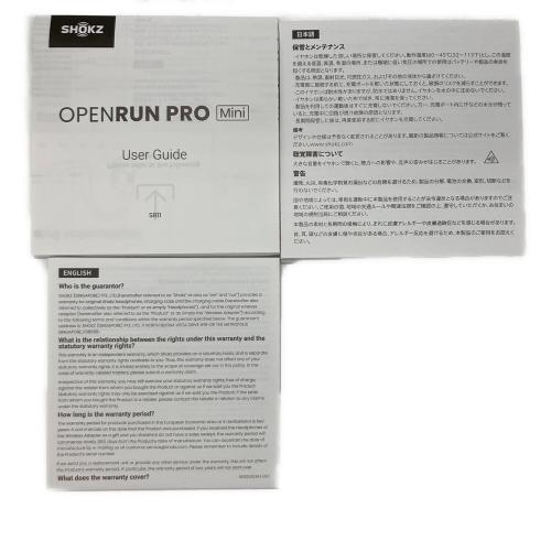 SHOKZ (ショックス) イヤホン OPENRUN PRO Mini