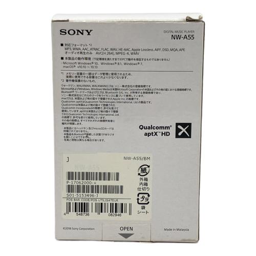 SONY (ソニー) デジタルミュージックプレイヤー  WALKMAN NW-A55 動作確認済   画面、本体にキズ有