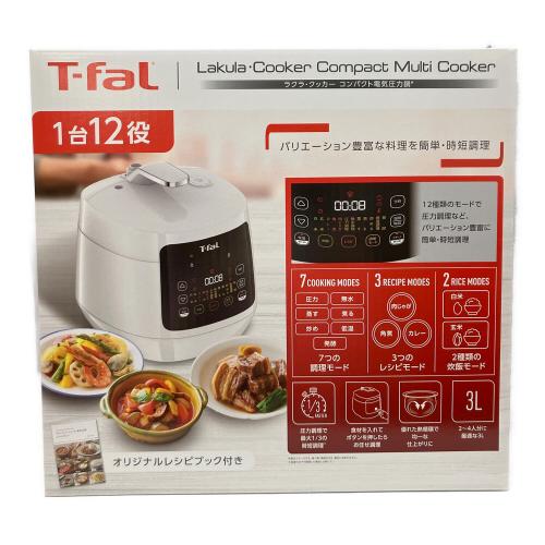 T-Fal (ティファール) ラクラ・クッカー コンパクト電気圧力鍋 CY3511JP PSCマーク(圧力鍋)有