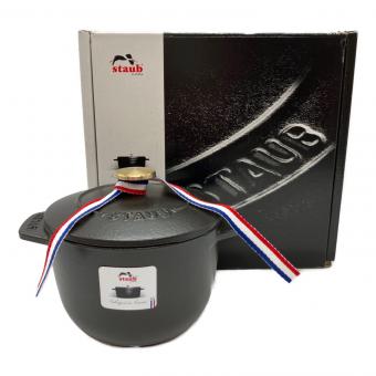 Staub (ストウブ) 鍋 40509-653 12cm ブラック ラ・ココット GOHAN
