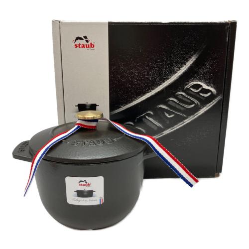 Staub (ストウブ) 鍋 40509-653 12cm ブラック ラ・ココット GOHAN