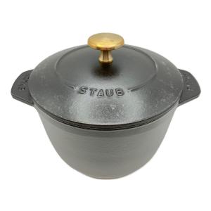 Staub (ストウブ) 鍋 16cm ブラック ラ・ココット GOHAN
