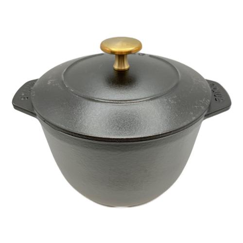 Staub (ストウブ) 鍋 16cm ブラック ラ・ココット GOHAN