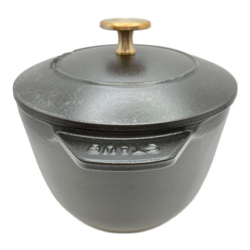 Staub (ストウブ) 鍋 16cm ブラック ラ・ココット GOHAN