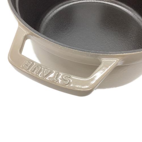 Staub (ストウブ) ラココット 持ち手ヨゴレ有 ベージュ