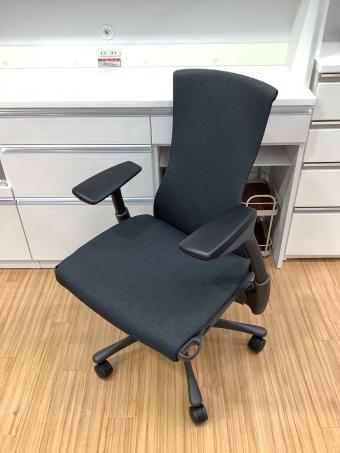 Herman Miller (ハーマンミラー) エンボディチェア CN122AWAAG1G1C71HA04 グラファイトベース ブラック グラファイトベース/スタンダードハイト