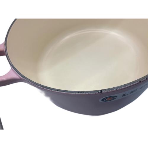 LE CREUSET (ルクルーゼ) 鍋 約24.5cm ピンク ココット・ロンド