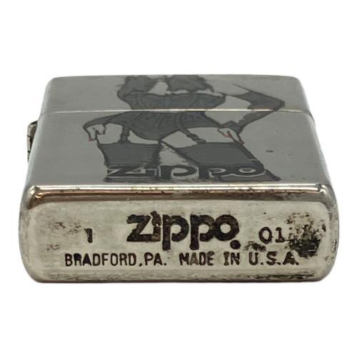 ZIPPO (ジッポ) オイルライター 2001年製1月 キズ多数有 セクシーガール