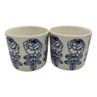 marimekko (マリメッコ) ラテマグ ホワイト×ブルー 廃盤品 ヴィヒキルース