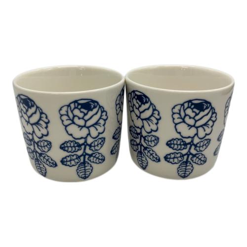 marimekko (マリメッコ) ラテマグ ホワイト×ブルー 廃盤品 ヴィヒキルース