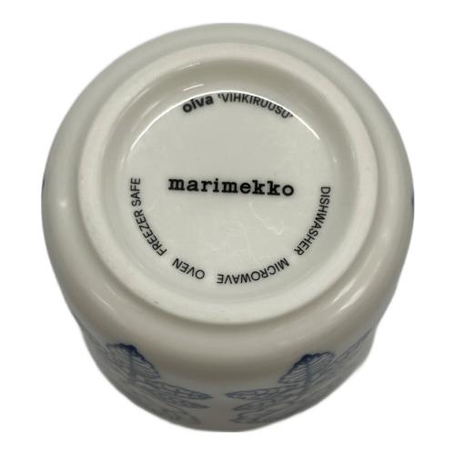 marimekko (マリメッコ) ラテマグ ホワイト×ブルー 廃盤品 ヴィヒキルース
