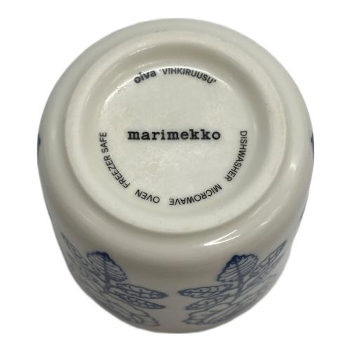 marimekko (マリメッコ) ラテマグ ホワイト×ブルー 廃盤品 ヴィヒキルース