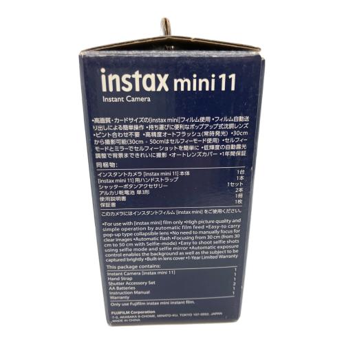 FUJIFILM (フジフィルム) チェキ instax mini 11 ホワイト