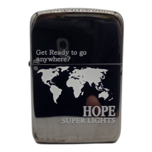 ZIPPO (ジッポ) JT 日本たばこ HOPE SUPER LIGHTS 世界地図 非売品 ケース付 HP 1月