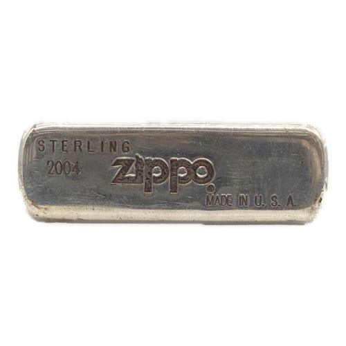 ZIPPO (ジッポ) 手彫両面龍虎 純銀ZIPPO USA製 2004年製 STERLING SILVER