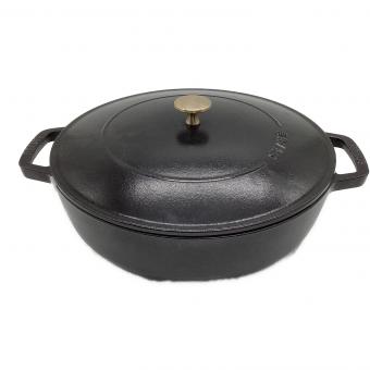 Staub (ストウブ) 鍋 SIZE 28cm ブラック ブレイザー ソテーパン