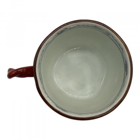 有田焼 (アリタヤキ) 三つ足カップ&ソーサー 福泉窯 染錦ぶどう絵