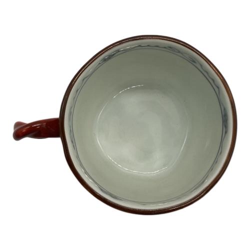 有田焼 (アリタヤキ) 三つ足カップ&ソーサー 福泉窯 染錦ぶどう絵